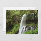 アメリカ、オレゴン、シルバー滝州公園。下 ポストカード (正面/裏面)