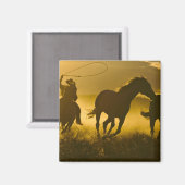 アメリカ、オレゴン、セネカ、ポンデローザランチ。 マグネット (正面/裏面)