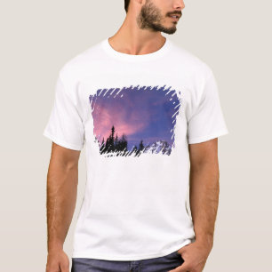 アメリカ オレゴン ティンバーラインから見たフッド山 Tシャツ