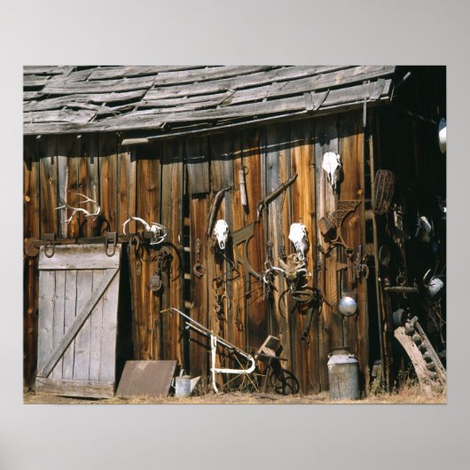 アメリカ、オレゴン、ハーニー郡。古い非常に安定 ポスター (正面)