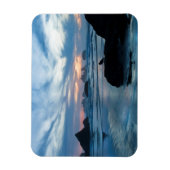 アメリカ、オレゴン、バンドンビーチ。岩の上のカモメ マグネット (縦)