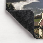 アメリカ、オレゴン、フィレンツェ。ヘケタヘッドライトハウス マウスパッド (コーナー)