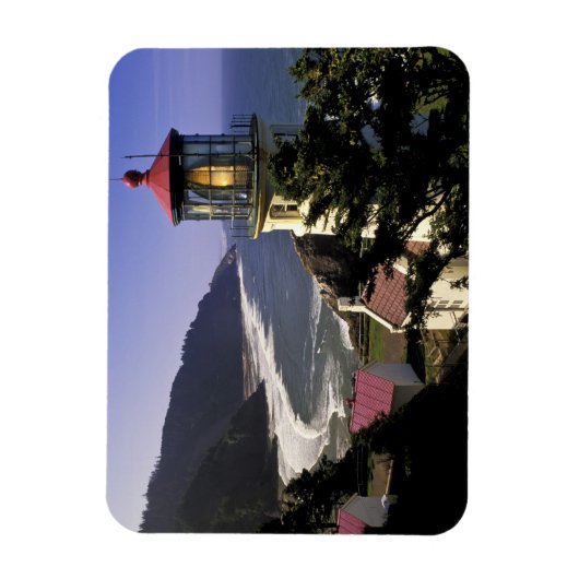 アメリカ、オレゴン、フィレンツェ。ヘケタヘッドライトハウス マグネット (縦)