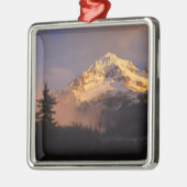 アメリカ、オレゴン、フッド山ナショナルフォレスト。転がの メタルオーナメント (左)