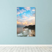 アメリカ、オレゴン。ヘケタヘッドライトハウス キャンバスプリント (インサイチュ (ウッドフロア))