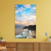 アメリカ、オレゴン。ヘケタヘッドライトハウス キャンバスプリント (インサイチュ (リビング))