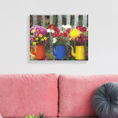 アメリカ、オレゴン、ポートランド。アンティークエナメル キャンバスプリント (インサイチュ (リビング))