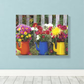 アメリカ、オレゴン、ポートランド。アンティークエナメル キャンバスプリント (インサイチュ (ウッドフロア))