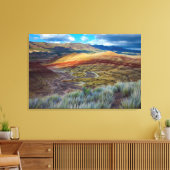 アメリカ、オレゴン。丘の絵を描横景 キャンバスプリント (インサイチュ (リビング))