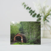 アメリカ、オレゴン。北フォークの上に覆われた橋 ポストカード (スタンド正面)