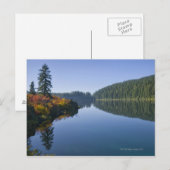 アメリカ、オレゴン、澄ん湖 ポストカード (正面/裏面)