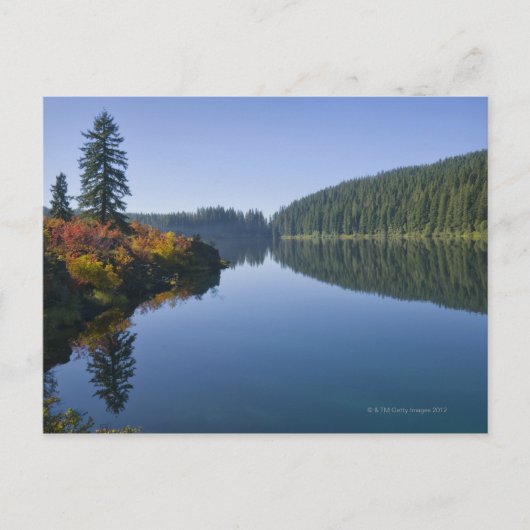 アメリカ、オレゴン、澄ん湖 ポストカード (正面)