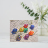 アメリカ、オレゴン。砂丘カラフルにガラスが浮かぶ ポストカード (スタンド正面)