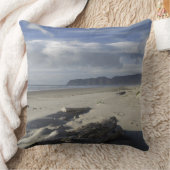 アメリカ、オレゴン、砂丘、海、パシフィックシティ クッション (ブランケット)