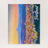 アメリカ，オレゴン，美しいポートランド ジグソーパズル (縦)