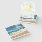 アメリカ、カウアイ、ハワイ。女が岩をよろめく ストーンコースター (横)