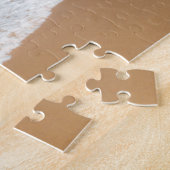 アメリカ、カウアイ、ハワイ。女が岩間を撫でる ジグソーパズル (側面)