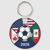 アメリカ カナダ メキシコ サッカー 2026 キーホルダー (裏面)