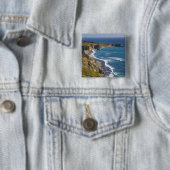 アメリカ カリフォルニア州のビッグサーの海岸線 缶バッジ (インサイチュ)