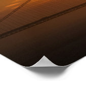 アメリカ。カリフォルニア州.サンフランシスコ.太陽の設定 ポスター (角)