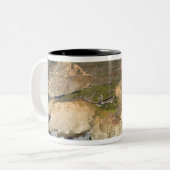 アメリカ。カリフォルニア州.ビッグ・シュル。ビックスビーブリッジ ツートーンマグカップ (正面左)