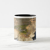 アメリカ。カリフォルニア州.ビッグ・シュル。ビックスビーブリッジ ツートーンマグカップ (中央)