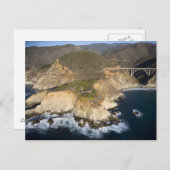 アメリカ。カリフォルニア州.ビッグ・シュル。ビックスビーブリッジ ポストカード (正面/裏面)