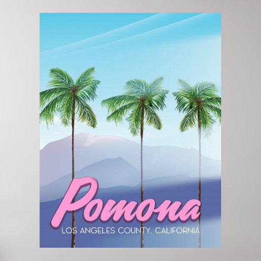 アメリカ カリフォルニア州 ポモナ トラベルポスター ポスター (正面)