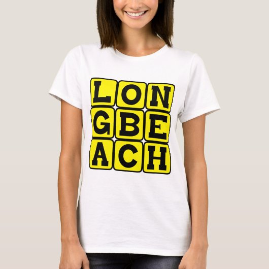 アメリカ カリフォルニア州 ロングビーチ Tシャツ (正面)