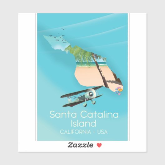 アメリカ カリフォルニア サンタカタリナ島 シール (シート)
