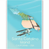 アメリカ カリフォルニア サンタカタリナ島 シール (正面)