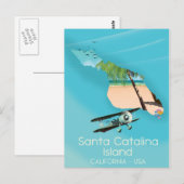 アメリカ カリフォルニア サンタカタリナ島 ポストカード (正面/裏面)