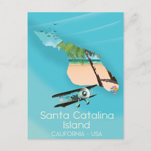 アメリカ カリフォルニア サンタカタリナ島 ポストカード (正面)