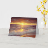 アメリカ、カリフォルニア、サンディエゴ。サンセットクリフスビーチ カード (黄色い花)