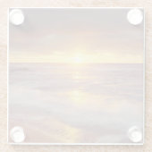 アメリカ、カリフォルニア、サンディエゴ。サンセットクリフスビーチ ガラスコースター (裏面)