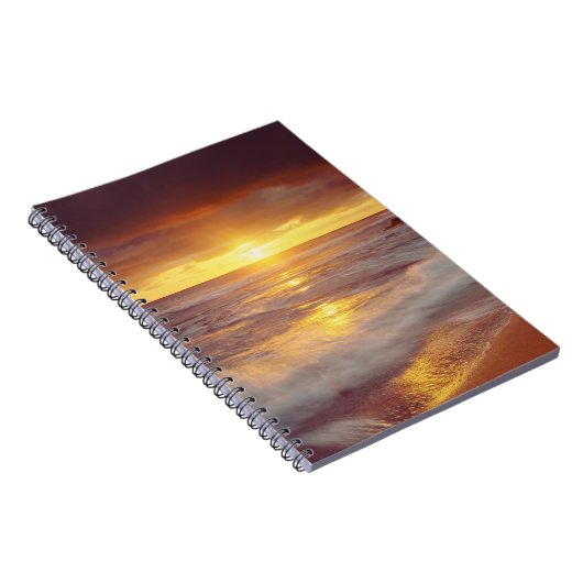 アメリカ、カリフォルニア、サンディエゴ。サンセットクリフスビーチ ノートブック (右側)