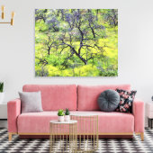 アメリカ、カリフォルニア、サンディエゴ。焼けたオークの森 キャンバスプリント (インサイチュ (リビング))