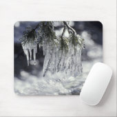 アメリカ、カリフォルニア、タホ湖。〜の氷柱 マウスパッド (マウス)