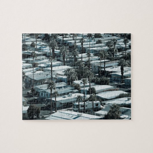 アメリカ、カリフォルニア、パーム春。トレーラーパークオン ジグソーパズル (横)