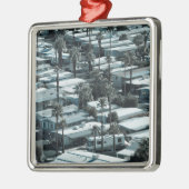 アメリカ、カリフォルニア、パーム春。トレーラーパークオン メタルオーナメント (左)