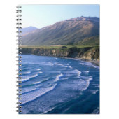 アメリカ、カリフォルニア、ビッグサー、ハイウェイ沿いの湾1. ノートブック (正面)