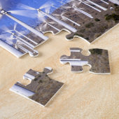 アメリカ、カリフォルニア、モハーベ。風力タービンのビュー ジグソーパズル (側面)