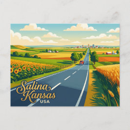 アメリカ カンザス州サリナ ポストカード