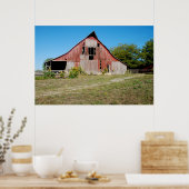 アメリカ、カンザス、オールドレッドバーン ポスター (キッチン)