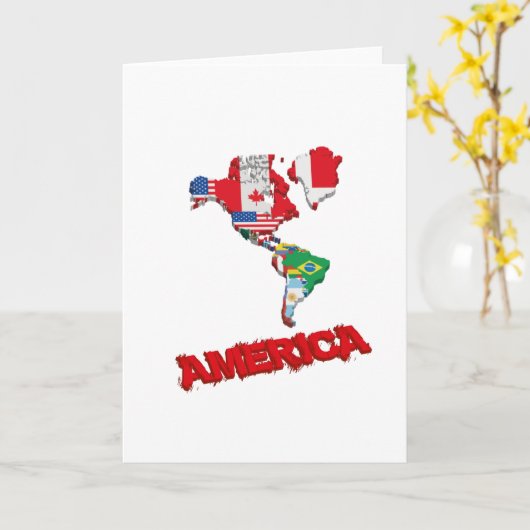 アメリカ カード (黄色い花)