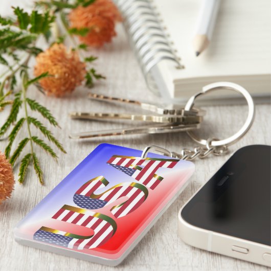 アメリカ キーホルダー (正面右)