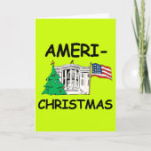 アメリカ·クリスマス-再びクリスマスを素晴らし迎える シーズンカード (正面)
