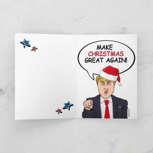 アメリカ·クリスマス-再びクリスマスを素晴らし迎える シーズンカード (内部)