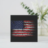 アメリカ グランジ国旗 招待状 (スタンド正面)