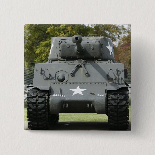 アメリカ、ケンタッキー州、フォートノックス:パットン戦車博物館 缶バッジ (正面)